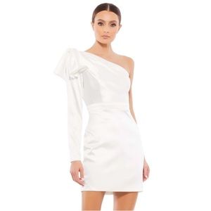 Macdougal one shoulder cocktail dress